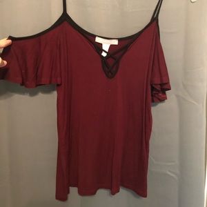 Maroon shirt